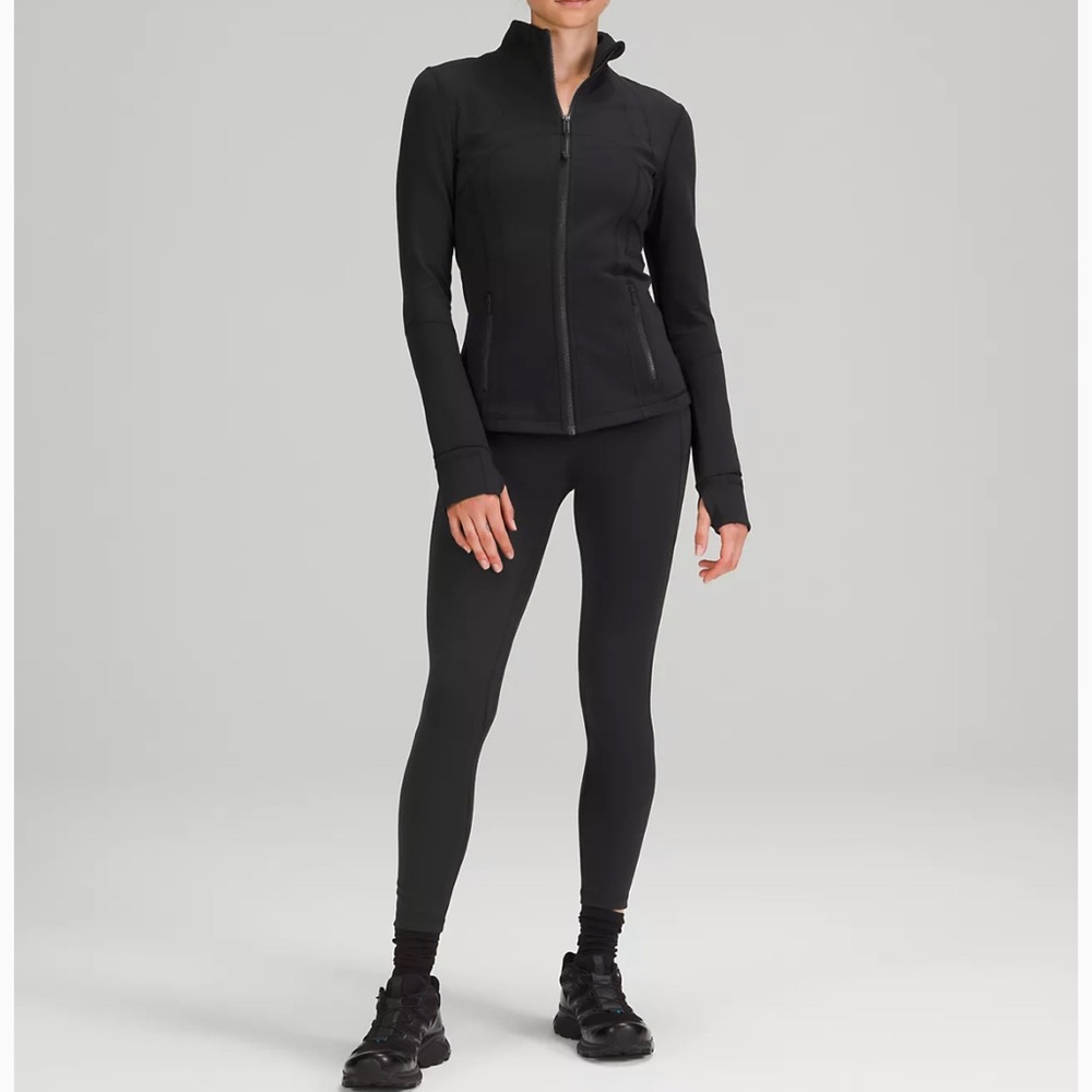 Define Jacket
Luon black size 6 lulu lemon black zip up